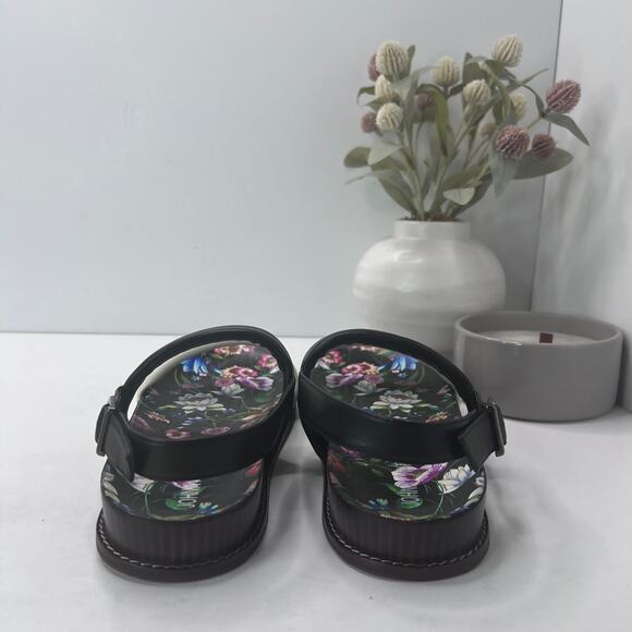Johnny Was Double Band Leather Sandals Floral Footbed JWS14523-4 Women's 10 NWOB - Picture 5 of 10